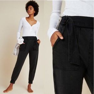 anthropologie saturday sunday black Sydney belted joggers